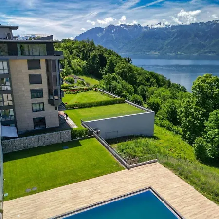 Les Terrasses De Lavaux-2 De Luxe Avec Vue Panoramique Et Piscine Appartement